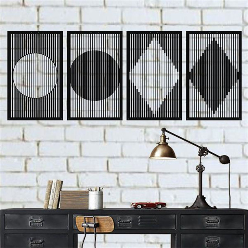 Handmade Abstract Wall Decor on Metal