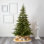 7 pi Arbre de Noël artificiel épinette North Carolina avec 931 branches pliables