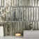 Komorebi Brick Rainforest Dew Metallic 2X12 Subway Look Polished Glass Tile