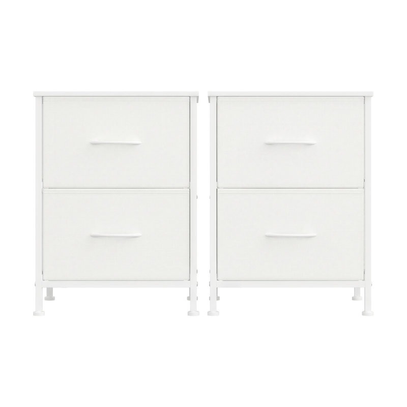 30cm W Steel Bedside Table