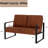 Azita 49'' Faux Leather Loveseat-840166196-851378060