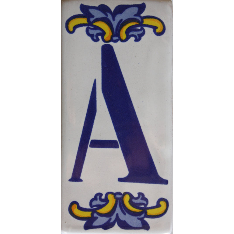 Carrelage mexicain TalaMex Villa lettre A
