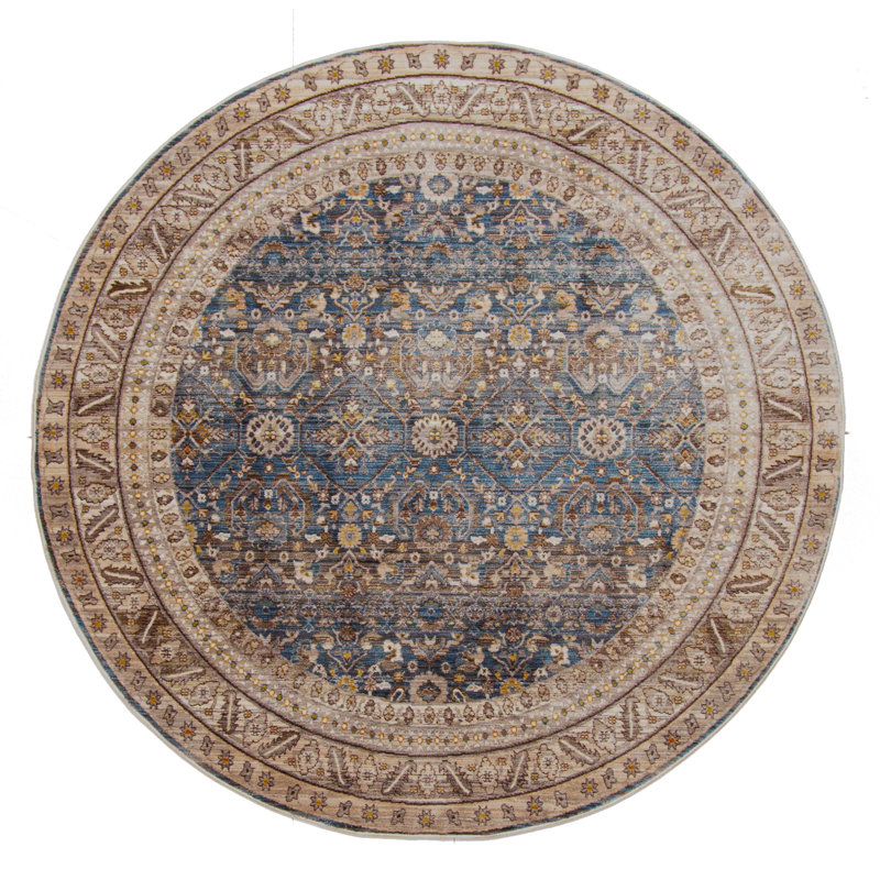 Gianna Blue Rug, Round 5'