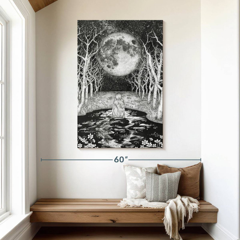 Oberle The Moonlight Bather, 48" H x 32" W