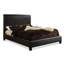 Grand lit plateforme en cuir végétalien Horatio, brun foncé, H 41,50 po x l 62,75 po x L 86,13 po-1543029583