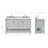 73'' Double Bathroom Vanity with Carrara Marble Top-80478316-80478317-125308249