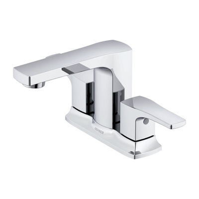 Robinet de salle de bain central à deux poignées Tribune