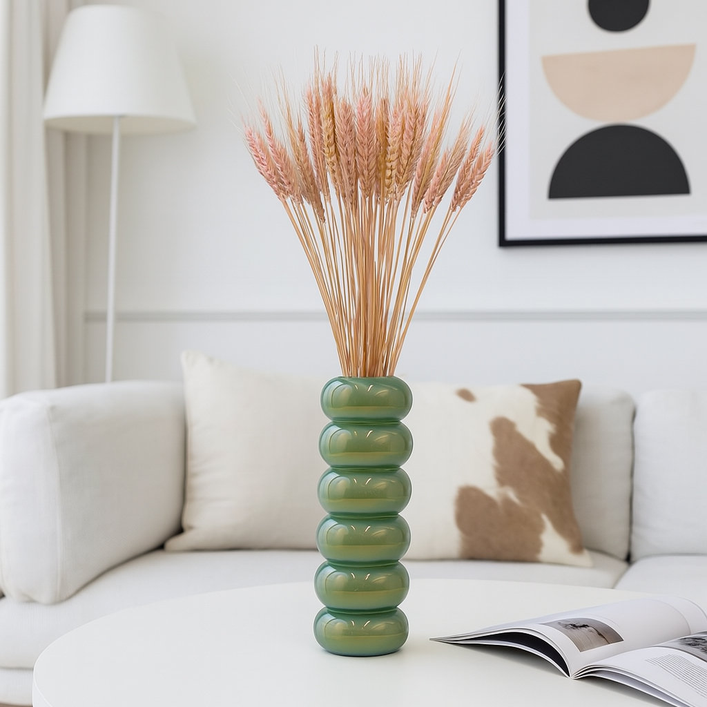 Dried Preserved wheat Bouquet, Pink