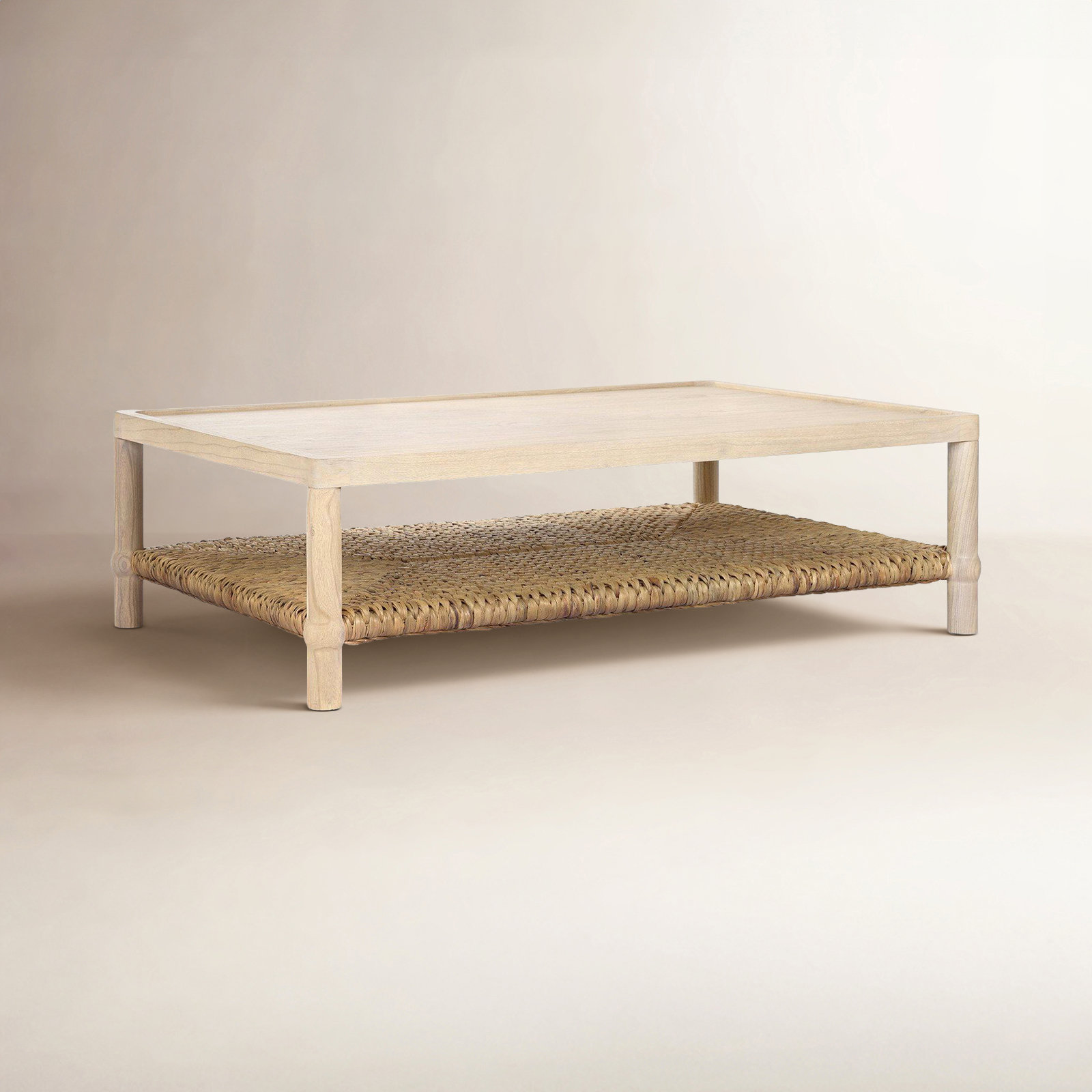 Gabriella 57" Coffee Table, Light Natural Sungkai