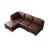 Simili cuir brun foncé est en rupture de stock