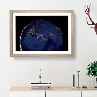 Earth View - Picture Frame Graphic Art Print