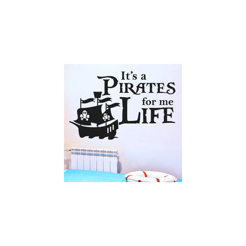 Non-Wall Damaging Wall Decal, Large, Black