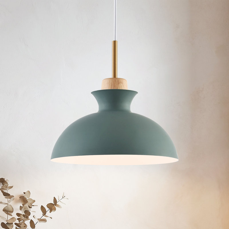 Luminaire suspendu simple 1 lumière, Bleu
