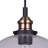 Massaoud 1 - Light Black/Gold Dome Pendant