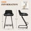 Tabouret de comptoir rembourré avec structure en métal-1181775527-1182117097