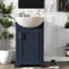 Meuble-lavabo compact français avec lavabo en céramique durable