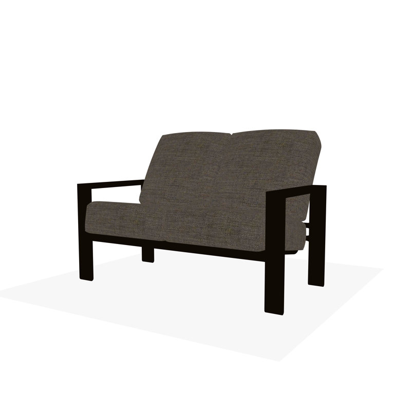 Causeuse Larssen, Kona, Tissage uni cendre coulée Sunbrella®