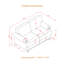 Canapé en tissu Modern-362771534