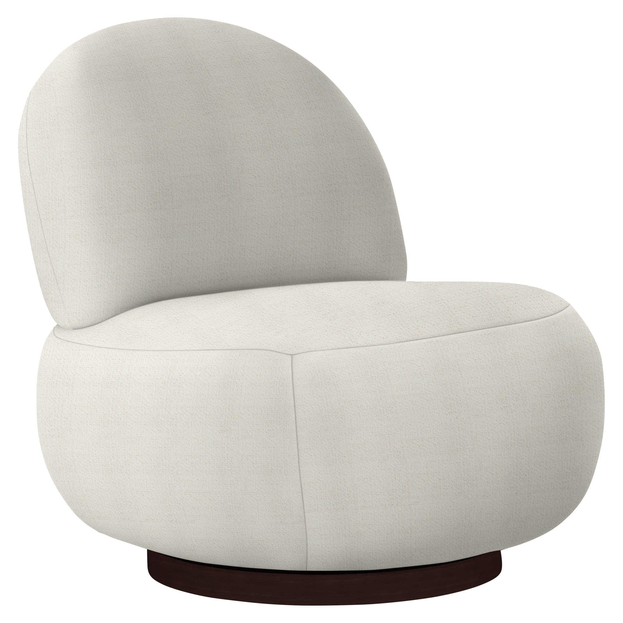 Lulu 29'' Wide Swivel Side Chair, Mocha, Dorado Snow Crypton® Chenille 5558-000