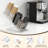 Acrylic Coffee Pod and Cup Organizer, Clear 4-Compartment Countertop Holder for Cups, Lids, Straws and Capsules, Adjustable 4-Level Rack