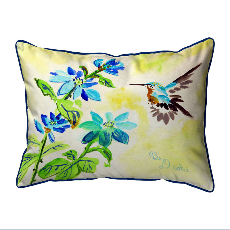  Housse et insert de coussin rectangulaire d'extérieur avec fermeture à glissière Hummingbird