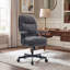 Chaise de bureau ergonomique en suède, dossier réglable, pour bureau à domicile-142158062