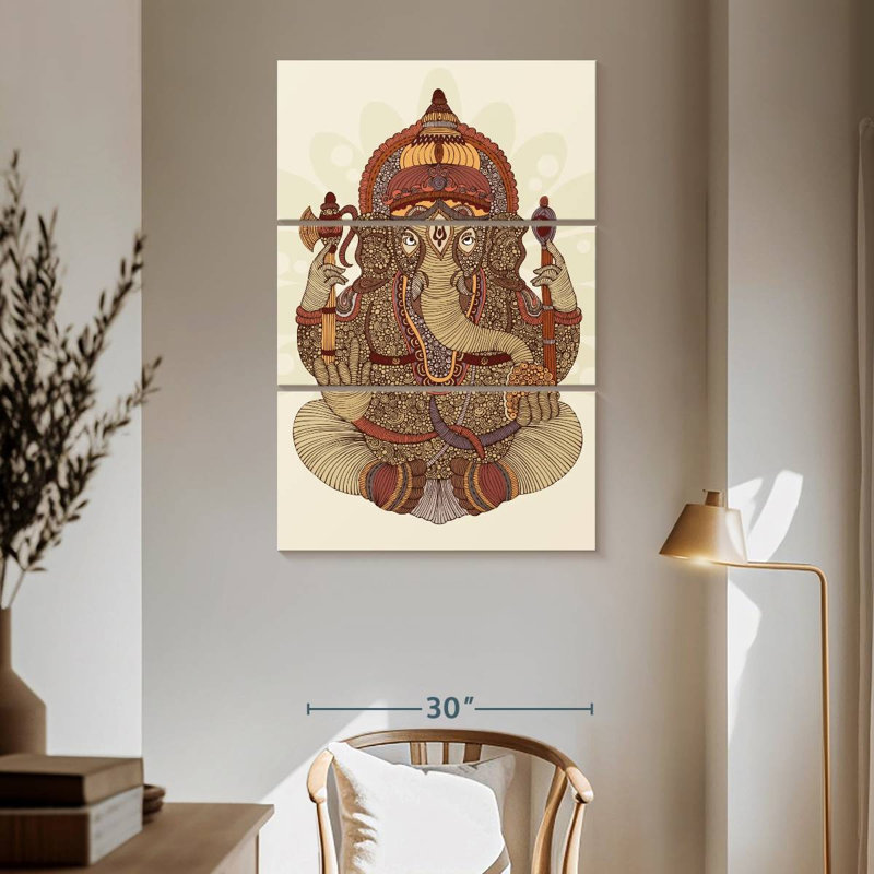 Adella Patterned Ganesha, 65" H x 42" W