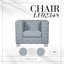 Chaise d'appoint rembourrée Konnor