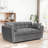 3-In-1 Convertible Sleeper With Adjustable Backrest And 2 Pollows,65" Modern Velvet Pull Out Sofa Bed For Living Room, Small Space-1986692562