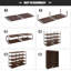 Rangement à chaussures à double rangée avec housse anti-poussière, armoire de rangement à 7 niveaux pour placard, vestibule, dortoir, appartement et garage-378000999