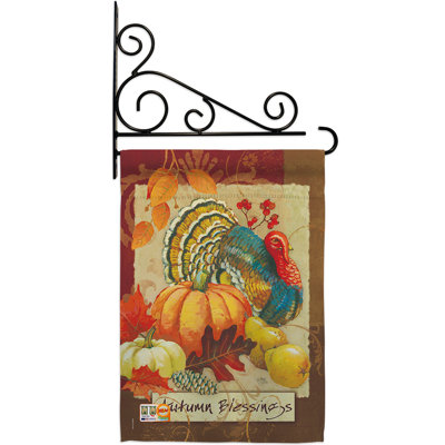 Double Sided 18.5 in. H x 13 in. W Polyester Animal Flag set