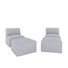 Chaises longues d'extérieur avec repose-pieds Praia Sunbrella®