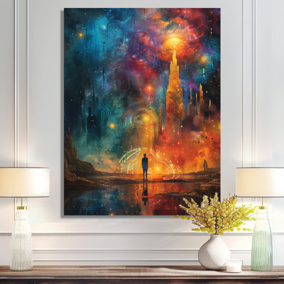 Art mural Wanderer In Distant Urban
