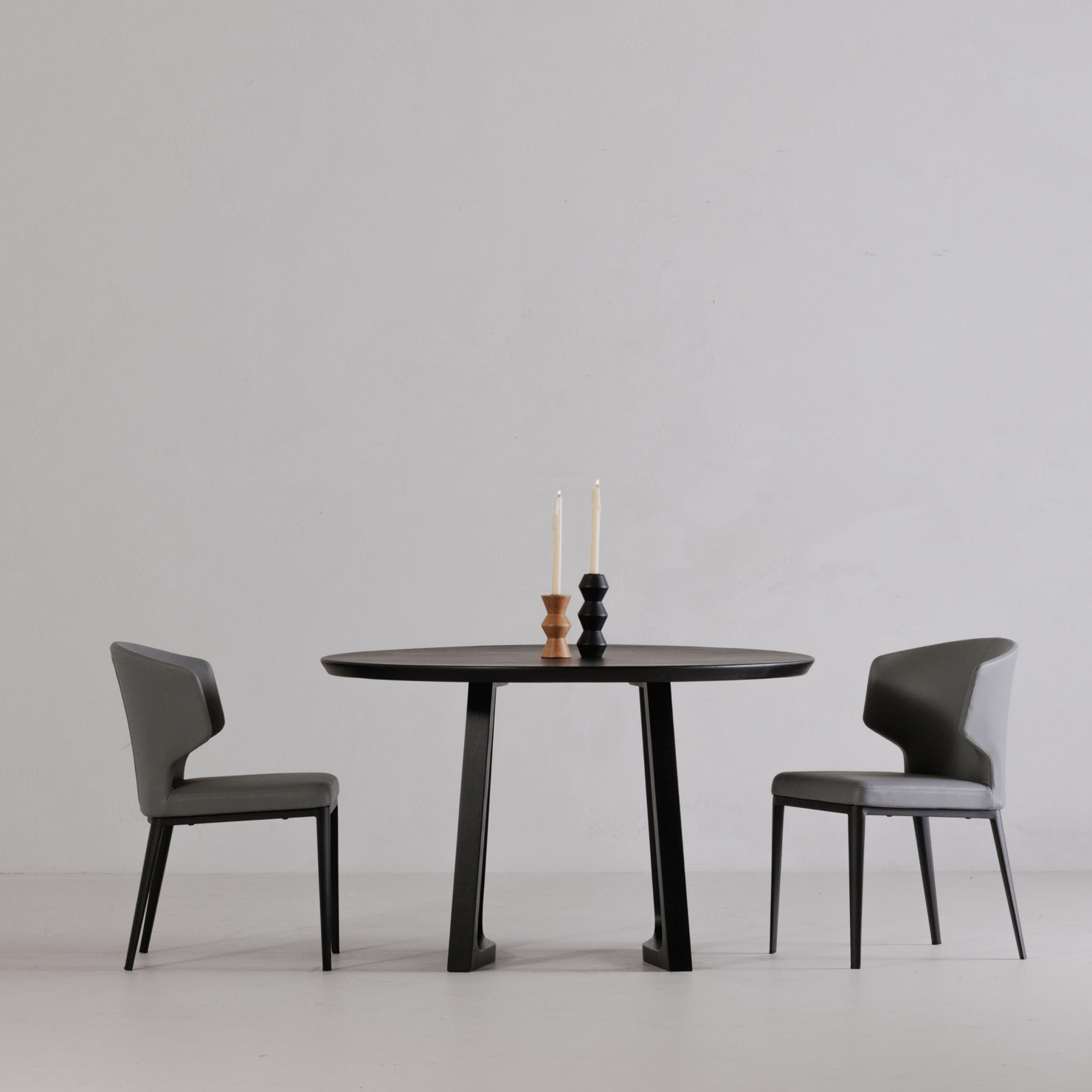 Nakia Dining Chair, Dark Gray