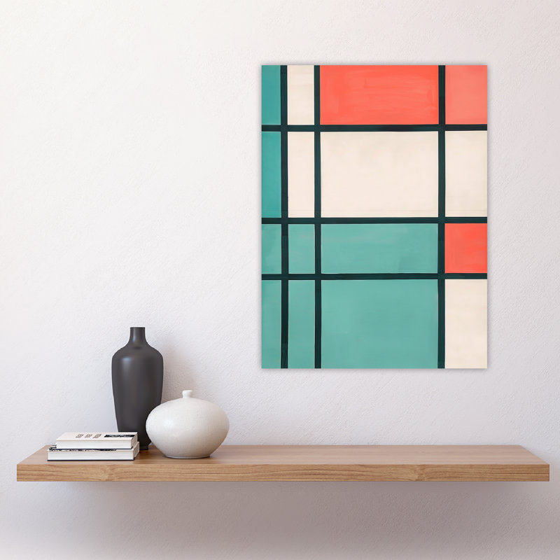 Abstract Composition Painting Lines Wall Art Print