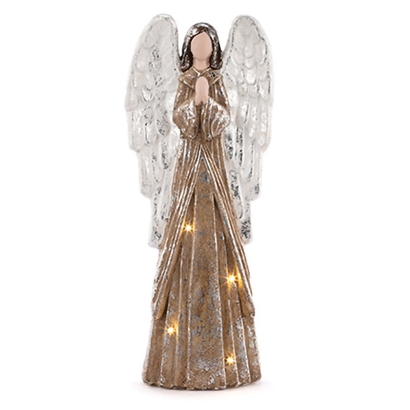 Ange à DEL avec ailes argentées