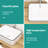 Quality 16X12 Inch White Ceramic Bathroom Vessel Sink - Long-Lasting Performance Modern Rectangular Attractive Design