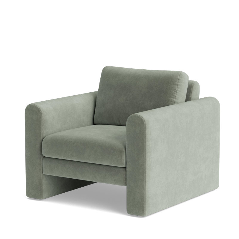 Knox Accent Chair, Velvet - Sage