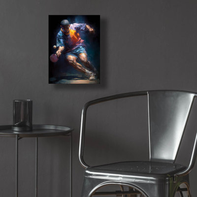  'Ping Pong Legend 1' by Ann Klee Acrylic Glass Wall Art, 12" x 16"