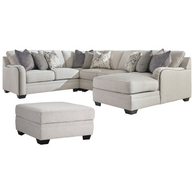 Davyn 4-Piece Sectional With Ottoman