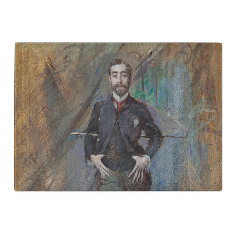 Portrait of John Singer Sargent by Giovanni Boldini Chopping Board, 0.4cm H x 20cm W x 28.5cm L