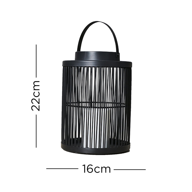 Fishburne 22cm Battery Powered Integrated LED Outdoor Lantern with Electric Candle