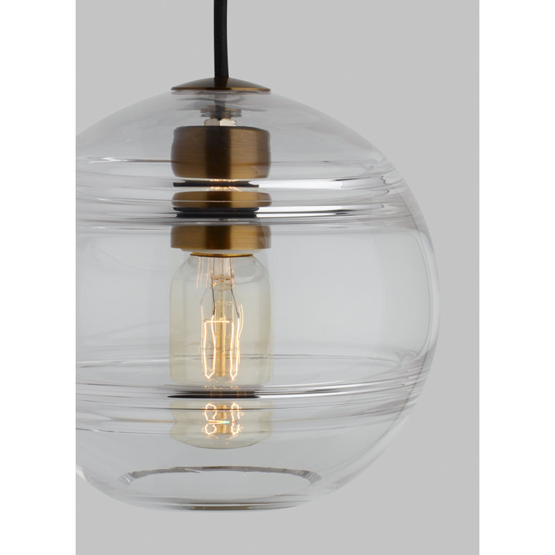 Sedona 1 - Light Pendant, No, Clear, Aged Brass