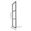 3-Tier Rectangular Shelf Bracket, Wall/Floor/Ceiling Mount Storage Shelving, Storage Shelf Brackets