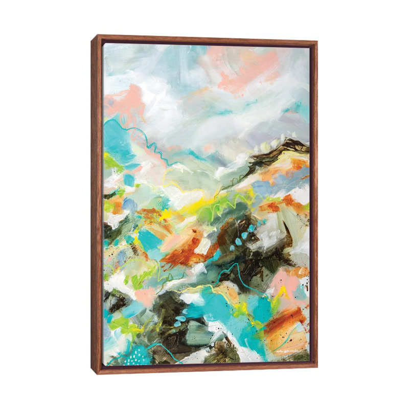 Impression d’art graphique, "Nobody sais" par Cristina dalla Valentina, H 48 po x l 32 po x P 1,5 po, Pas de tapis