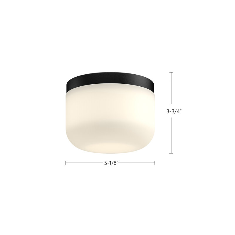 Mel 1 - Light LED Flush Mount, Brushed Gold