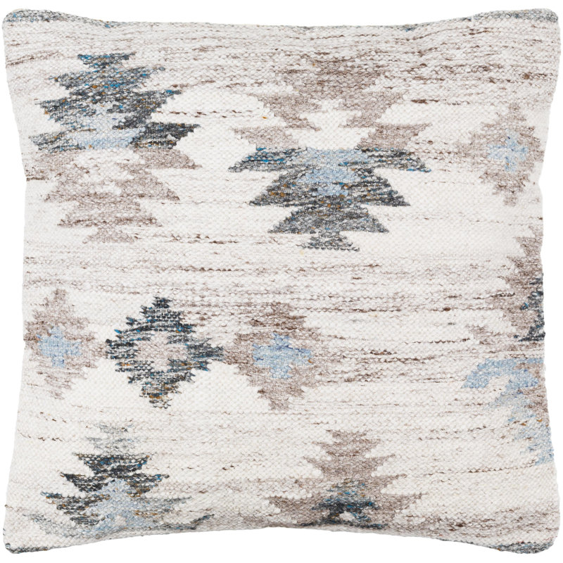 Alyssa Ikat Reversible Throw Pillow, Down Blend, 20"H x 20"W
