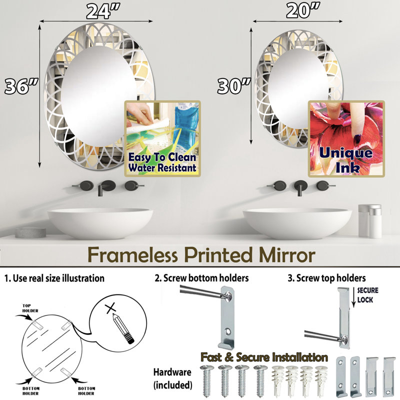 Miroir Barnsville, 36 po x 24 po