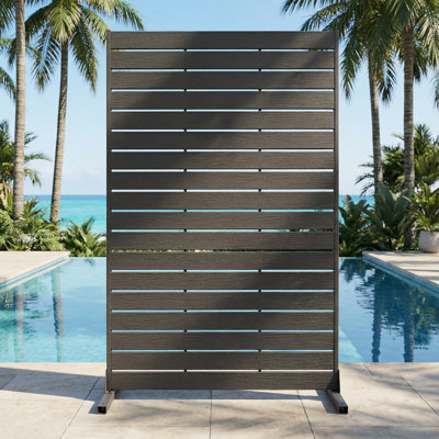 72"H HDPE Privacy Screen Fence Panel Freestanding Outdoor Privacy Screen for Patio Balcony Pool