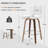 Mariea Swivel Upholstered Counter Stool-898075345-900084154